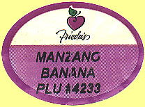 Friedas Manzano Banana PLU 4233.JPG (17233 Byte)