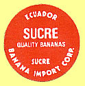 Sucre Quality Bananas Ecuador 1974.JPG (17896 Byte)