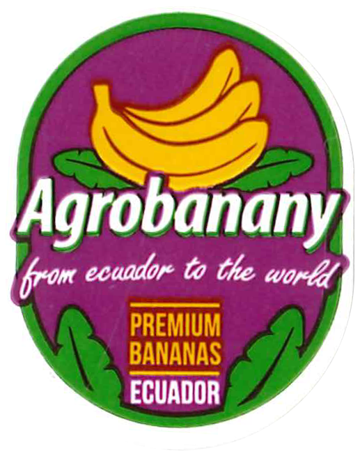 Aufkleber Agrobanany From Ecuador to the World Premium Bananas Ecuador