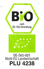 Aufkleber Bio nach EG-Öko-Verordnung DE-Öko-001 Nicht-EU-Landwirtschaft