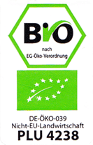 Aufkleber Bio nach EG-Öko-Verordnung DE-Öko-039 Nicht-EU-Landwirtschaft